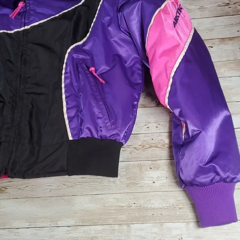 Retro Arctic Cat Women's Legend Neon 2-in-1 Snowmobile Jacket‎ Coat Size Medium